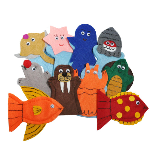 Juego de 10 Títeres Digitales Animales del Mar - Educatodo material didáctico y juegos educativos - Educatodo