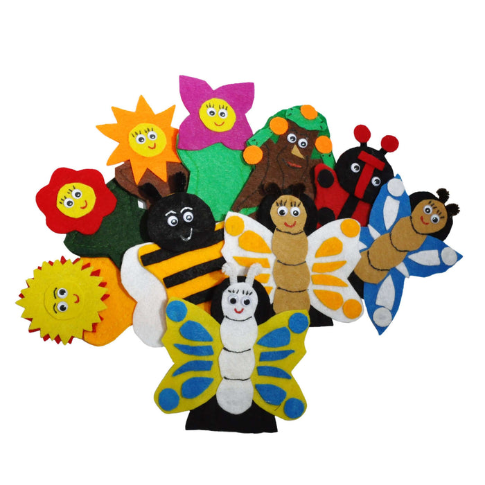 Juego de 10 Títeres Digitales Primavera - Educatodo material didáctico y juegos educativos - Educatodo