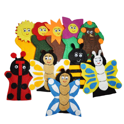 Juego de 10 Títeres Digitales Primavera - Educatodo material didáctico y juegos educativos - Educatodo