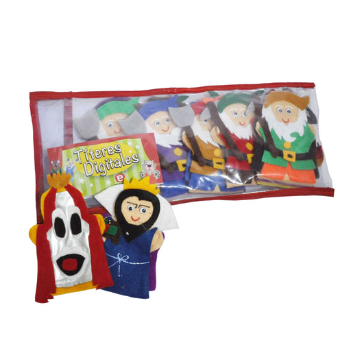 Juego de 13 Títeres Digitales Blanca Nieves - Educatodo material didáctico y juegos educativos - Educatodo