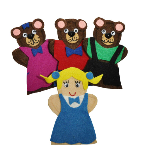 Juego de 4 Títeres Digitales Ricitos de Oro - Educatodo material didáctico y juegos educativos - Educatodo